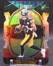 2022 Select Calvin Austin III Red & Black Concourse Diecut Steelers Rookie Prizm