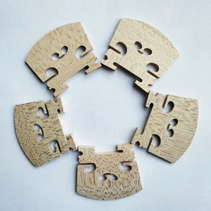 5x 4/4 Violin Bridge String Accessory Great Sound Natural European Wood Maple - Picture 1 of 1
