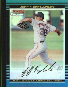 2002 Bowman Chrome Refractor #254 Jeff Verplancke GIANTS S24417 - NM-MT
