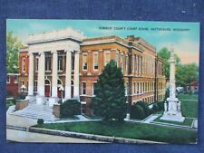 1940s Hattiesburg Mississippi Court House Postcard