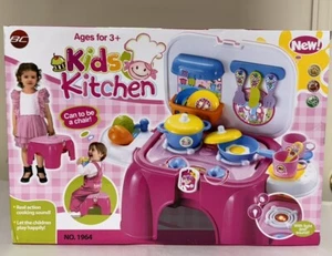 Kids Kitchen By Best Choice Real Action Cooking Sound - Can Be Chair New Sealed - Picture 1 of 6
