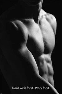 KÖRPERBILD SELBSTVERTRAUEN Motivationsposter 20x30 Workout Fitnessstudio Disziplin - Bild 1 von 1