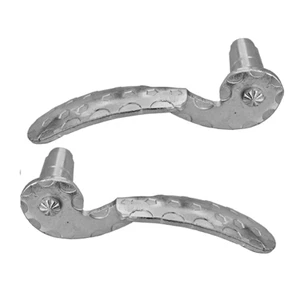 Satz PAAR Türdrücker Torklinke Türgriff Schniedeeisen Gartentor Stahl Verzinkt - Picture 1 of 2