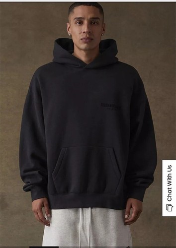 FEAR OF GOD Felpa con cappuccio berlina elasticizzata Essentials nuova con etichetta XL!!️