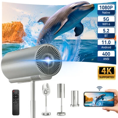 Проектор 4K с WiFi 6 и Bluetooth 1080P 5G видео проектор для домашнего кинотеатра - Изображение 1 из 4