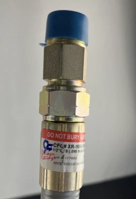 Chicago Fittings XR-10B-12-36-L-ZDC X-Riser Gas Line Hose 1/2" CTS x 3/4" MPT