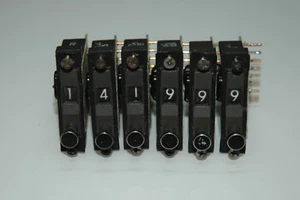 Interruptores de frecuencia ROCKWELL-COLLINS PRC-515 RU 20 - JUEGO de interruptores BCD - Imagen 1 de 3