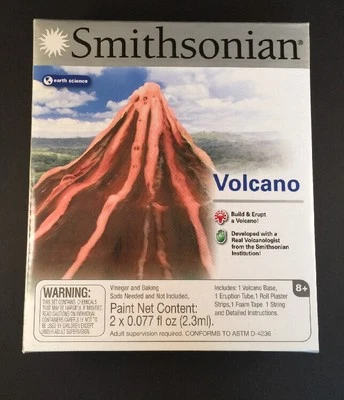 SMITHSONIAN INSTITUTION VOLCANO CONSTRUIR Y ERUPCIONAR CIENCIA KIT VULCANOLOGÍA NUEVO EN CAJA 52101 Foto 1 de 4