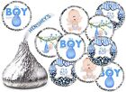 ITS A BOY BABY SHOWER PARTY FAVORS KISSES KISS LABELS STICKERS