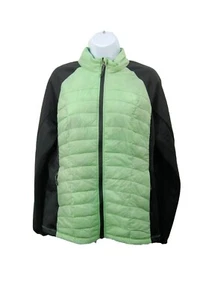 32 Degrees Weatherproof Women's Down Puffer Jacket, Green / Black, L EUC - Picture 1 of 6