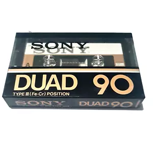 Cinta de casete de audio en blanco Sony Duad 90 SELLADA tipo III ferrocromo JAPÓN - Imagen 1 de 5