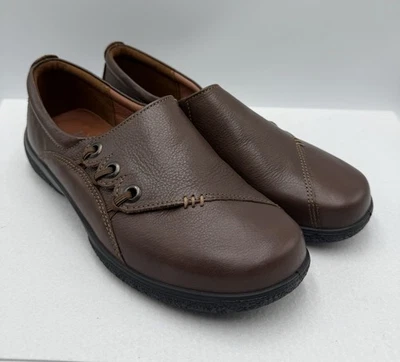 HOTTER Shout Comfort Concept Women's Brown Leather Loafers  Size 9 - Image 1 of 4