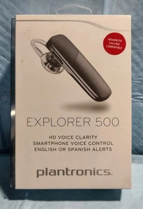 Plantronics Explorer 500 Wireless Bluetooth Headset HD Voice Phone Black NEW - Picture 1 of 5
