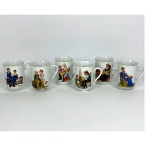 Norman Rockwell Museum Tassen 6 Stück Set. Höhe: 4 Zoll - Bild 1 von 15