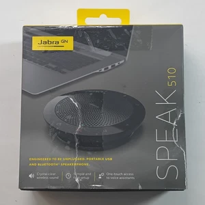 NEW! Jabra Speak 510 Bluetooth Speakerphone - Black - Picture 1 of 4