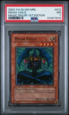 2002 Yu-Gi-Oh! Maha Vailo Magic Ruler MRL 1st Edition Super Rare PSA 7 - Image 1 of 2