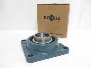 234902 New In Box; Dodge F4B-SC-60M Flange Bearing 125894; 60mmID; 4-Bolt Mount - Picture 1 of 6