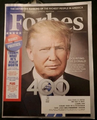 Donald Trump The Forbes 400 Magazine October 2015  — 第 1/4 张图片