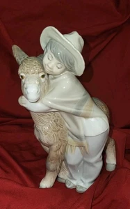 VINTAGE Lladro Figur Platero und Marcelino - Junge mit Esel #1181, Spanien - Bild 1 von 9