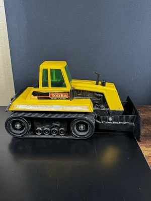BULLDOZER DIESEL TONKA MIGHTY DE COLECCIÓN 463245-A 1990 ACERO PRENSADO PLÁSTICO 18" Foto 1 de 4