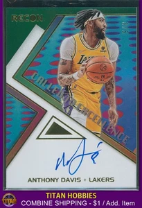 2021 Panini Recon Excellence Autograph GREEN #3 Anthony Davis AUTO 3/5 JERSEY # - Picture 1 of 2