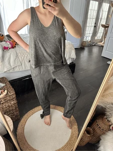 Amadi Anacopa Women’s Small Grey Linen Jumpsuit - Picture 1 of 7