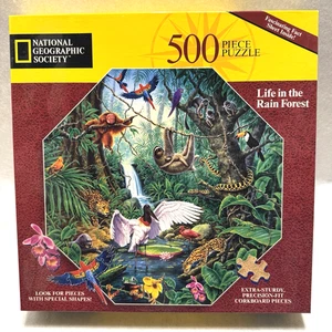 Rompecabezas de 500 piezas National Geographic "Life in the Rain Forest" Nueva York - Imagen 1 de 6