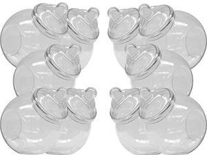 Kunststoff Retro süße Gläser 10 x 3,2L Süßigkeiten Buffet Hochzeit Party LEICHTE SEKUNDEN - Bild 1 von 6