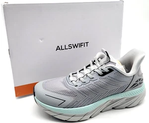 Allswifit Sarro34W Women's Gray Lace Up Mid Top Running Shoes Size 9.5 - Picture 1 of 7