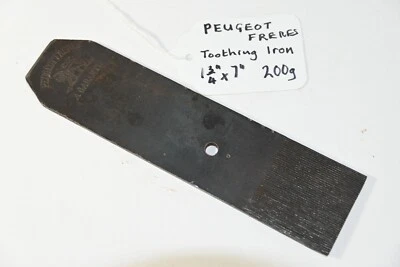 Vintage 2” Toothing Iron by PEUGEOT FRERES for Plane Length 7” VENEER WORK - Image 1 of 4