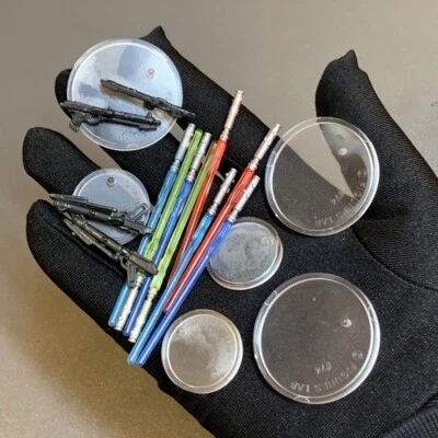 18PCS Lightsaber & Blaster Stand Base Weapon For 3.75'' Clone Wars Trooper - Image 1 of 4