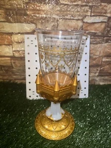 Disney World Beauty & the Beast Be Our Guest Light Up Gold Goblet Cup Chalice - Picture 1 of 9
