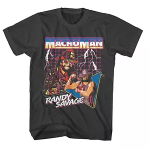 Macho Man Lightning Smoke Icons Shirt - Picture 1 of 2