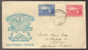 1937 Australia 150th Anniversary PHILATELIC EXHIBITION Souvenir CINDERELLA Cover - Picture 1 of 2
