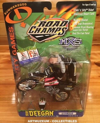 MXS Road Champs Brian Deegan Yamaha Freestyle Motocross Figure Metal Mulisha FMX - Image 1 of 4