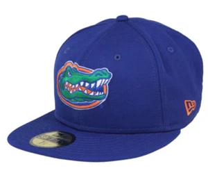 New Era Men's 59Fifty 7-1/4 - Florida Gators Game Blue Game Fitted Hat MSRP $42 - Picture 1 of 6