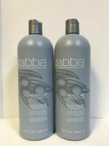 CONJUNTO DUPLO DE XAMPU E CONDICIONADOR ABBA PURE HIDRATAÇÃO TAMANHO COMPLETO LITRO - 33,8 oz - Imagem 1 de 1