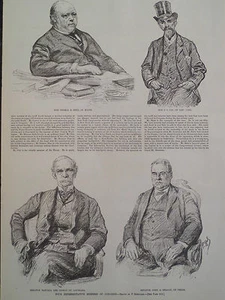 US Senators Gibson Reagan Cox Reed Harper’s Weekly 1888 - Picture 1 of 2