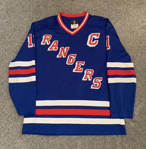 Mark Messier ‘C’ New York Rangers Vintage Fanatics Jersey , Adult Large Cover