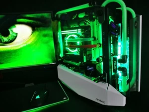 Gaming PC ANTEC-Striker, Wasserkühlung, Gigabyte X570 I AORUS , GeForce RTX 3090 - Bild 1 von 12