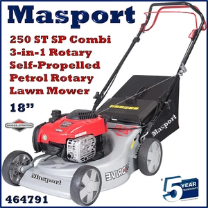 Masport 250ST SP 18" Self Propelled Collecting Mulching Lawnmower Lawn Mower - Picture 1 of 12