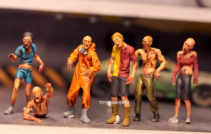 3D Print 1/64 figures zombies Dead Rising State Of Decay fit 1:64 car STREET - Picture 1 of 7