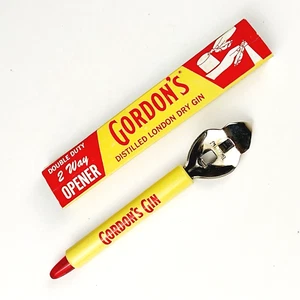 Vtg Gordon's Gin 200th Anniversary Can and Bottle Opener In Original Box - NOS! - Picture 1 of 4