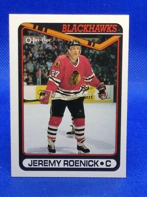 1990-91 O-Pee-Chee Jeremy Roenick #7 Rookie RC - Image 1 of 2
