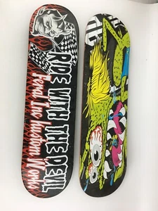2 Off Skateboard Deck Flame and Devil Decks (evtl. Santa Cruz) 32"x 81/4" - Bild 1 von 11