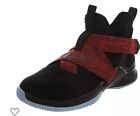 Nike Lebron Soldier XII gs Big Kids 7y Boys Black Red Sneakers Shoes Basketball