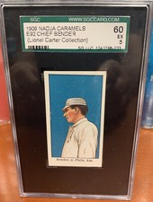 1909 E92 Nadja Caramel Chief Bender - SGC 60