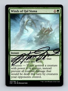 Winds of Qal Sisma Howard Lyon Signed Card Fate Reforged Magic The Gathering MTG - Picture 1 of 2
