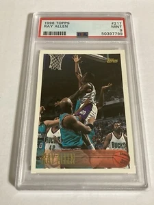 1996-97 Topps - #217 Ray Allen (RC) 1996 Rookie 217 - PSA 9 - Bild 1 von 2