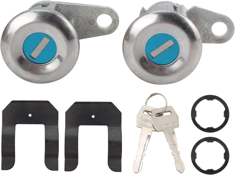 Par de llaves de cilindro de cerradura de puerta para camioneta Ford Mercury F100 F150 F250 F350 E150 Foto 1 de 4